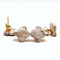 Aurora Blush Marble Stud