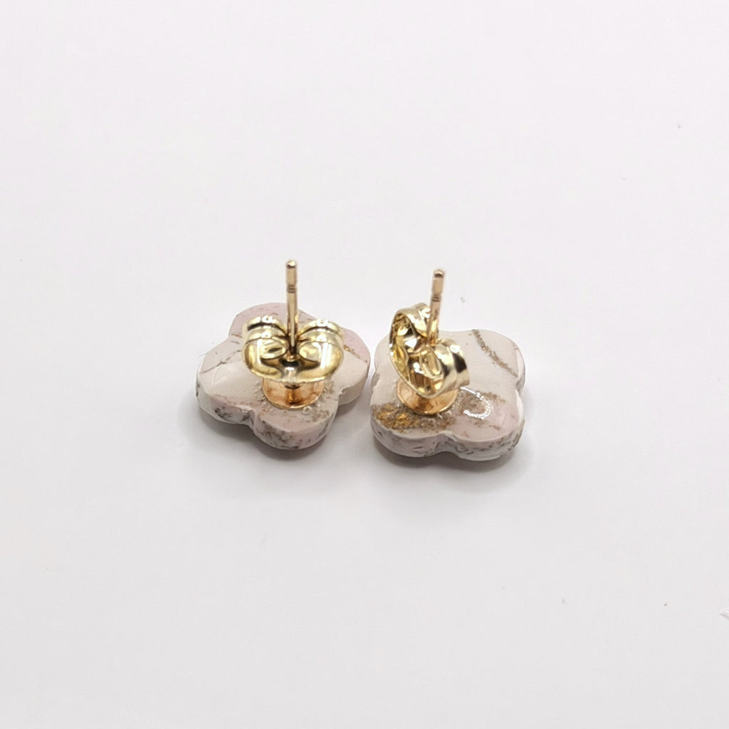 Aurora Blush Marble Stud