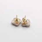 Aurora Blush Marble Stud