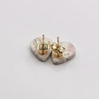 Aurora Blush Marble Stud
