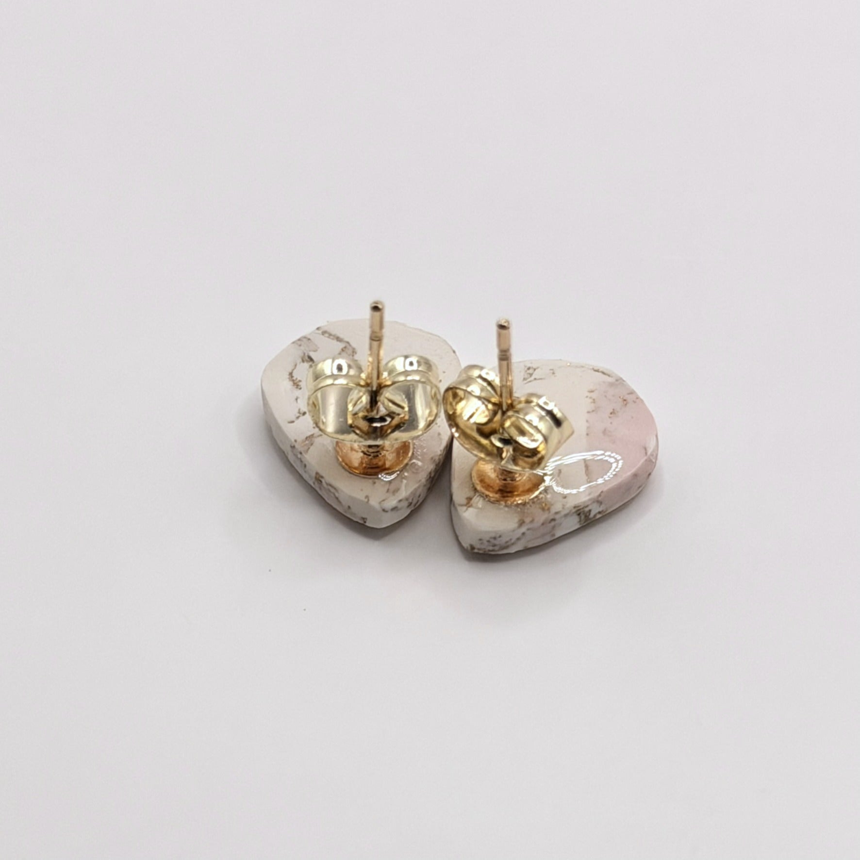 Aurora Blush Marble Stud