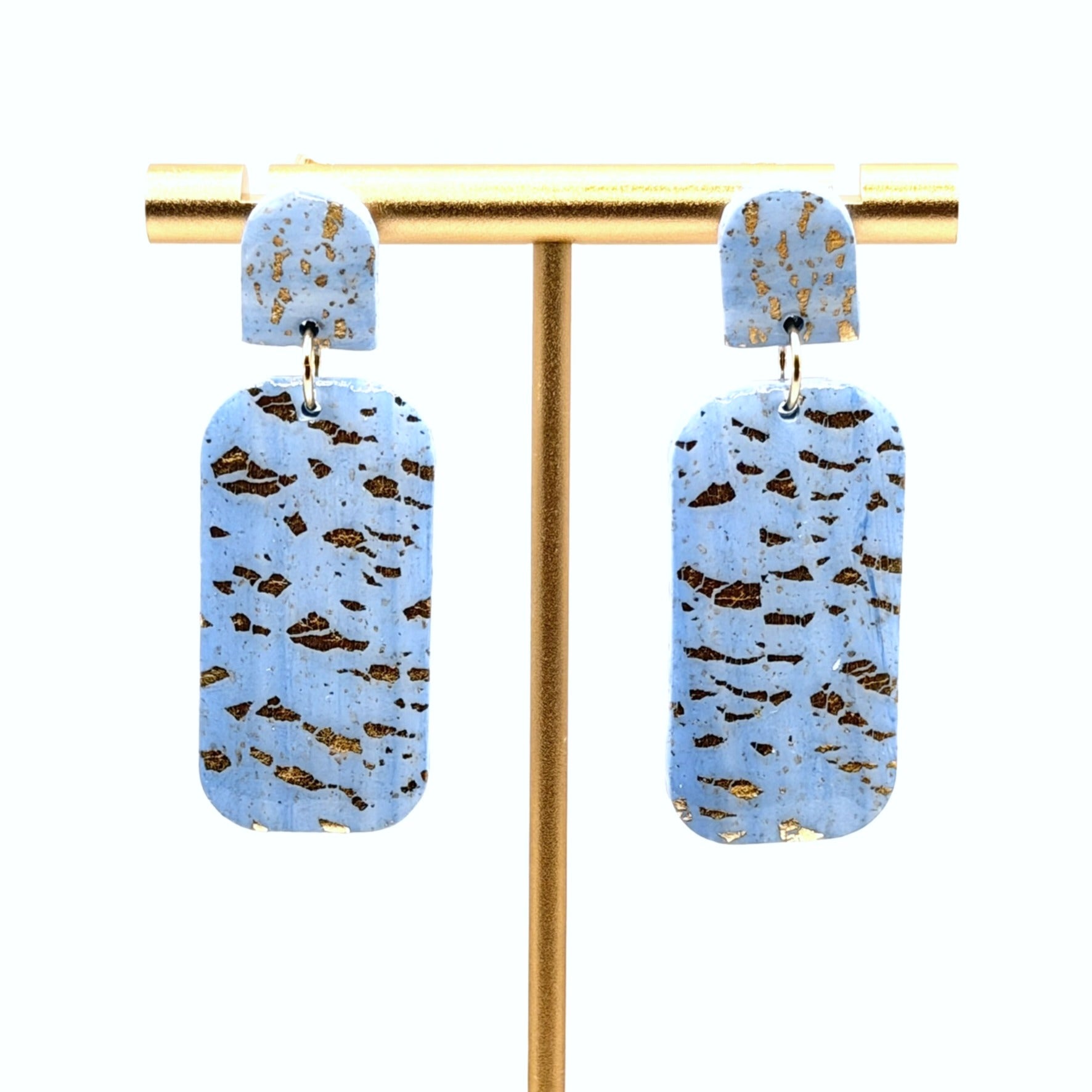 Celestial Blue Dangle Studs