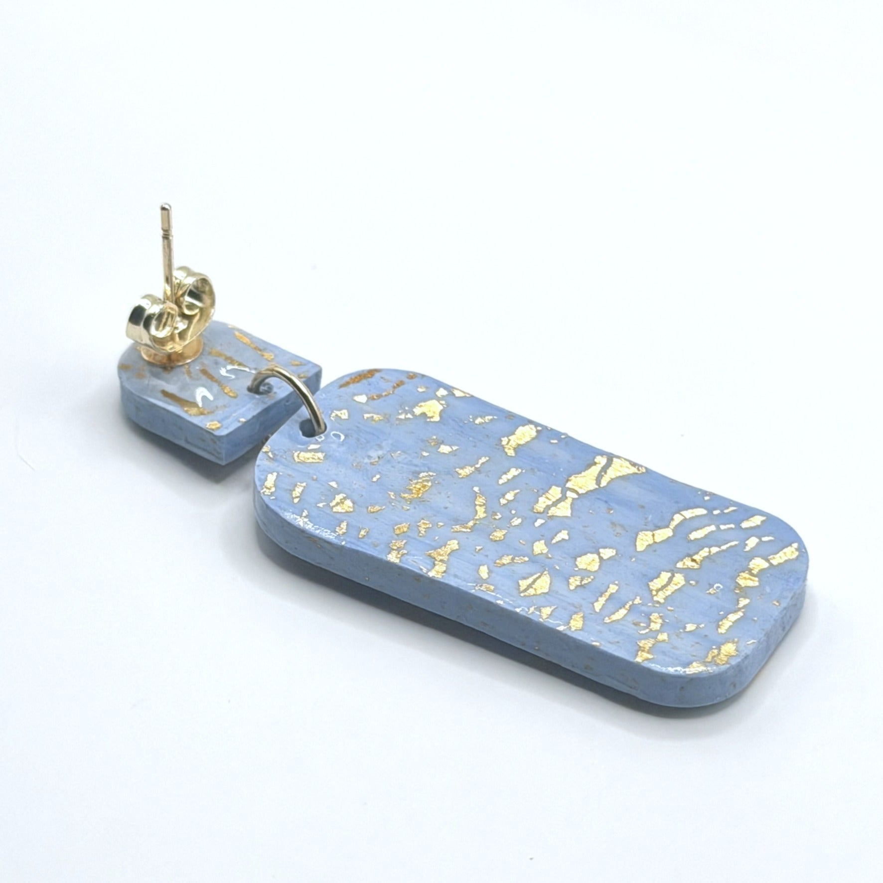 Celestial Blue Dangle Studs