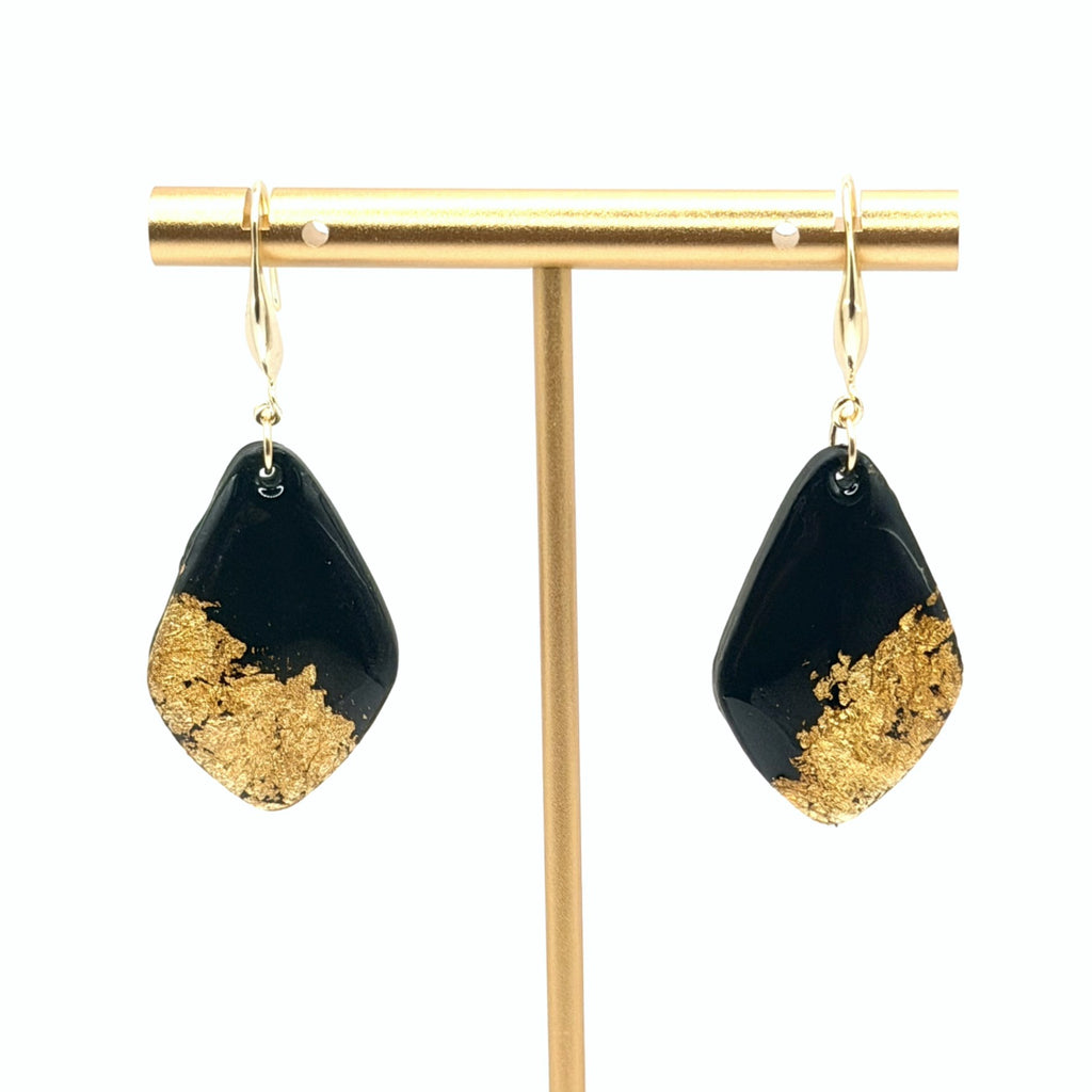 Obsidian Gold Hooks
