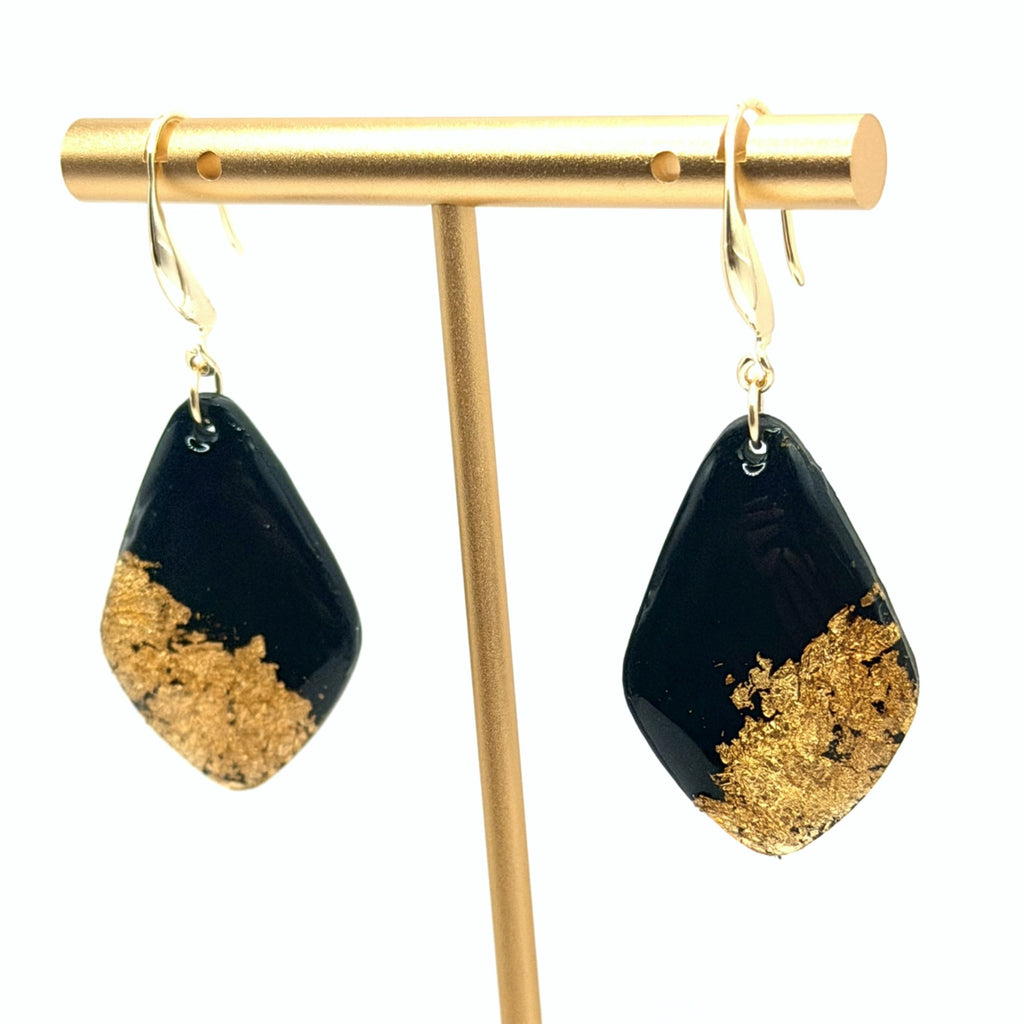 Obsidian Gold Hooks