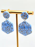 Celestial Blue Dangle Studs