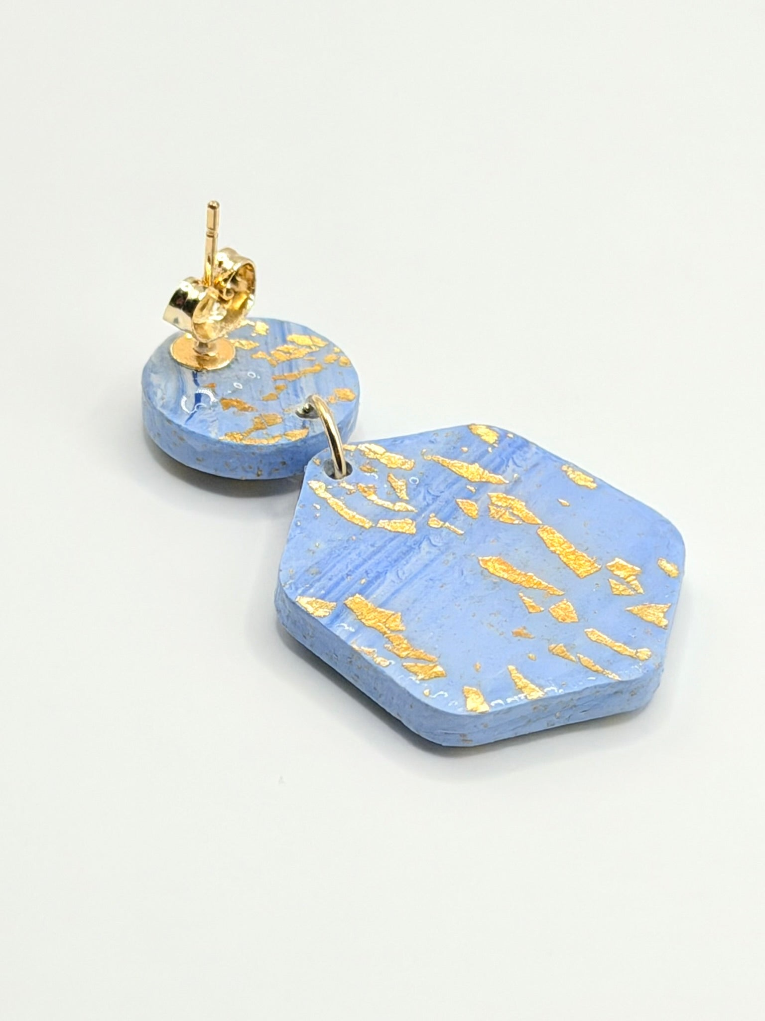 Celestial Blue Dangle Studs