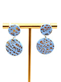 Celestial Blue Dangle Studs