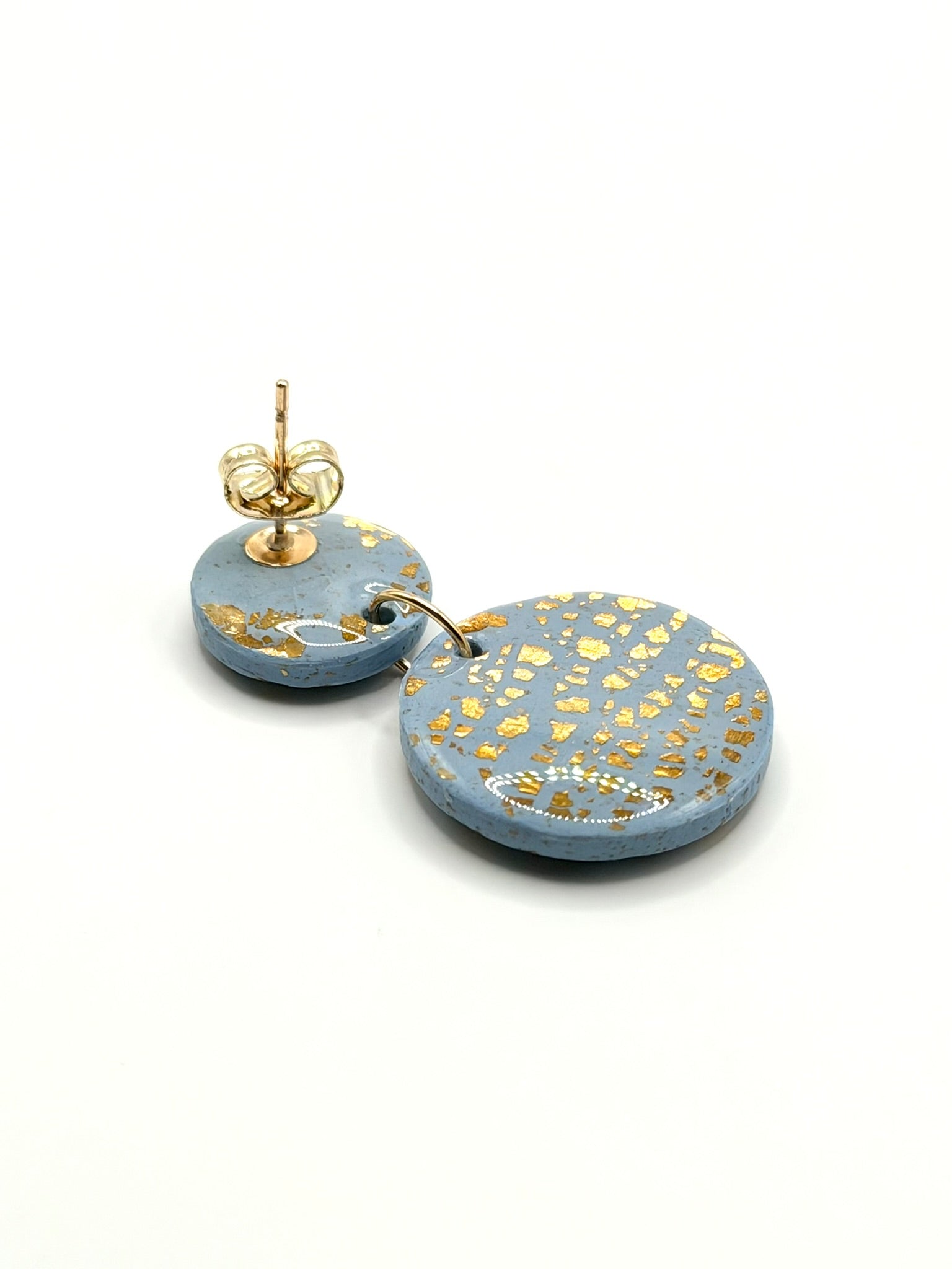 Celestial Blue Dangle Studs