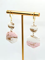 Aurora Blush Marble Layered Drops