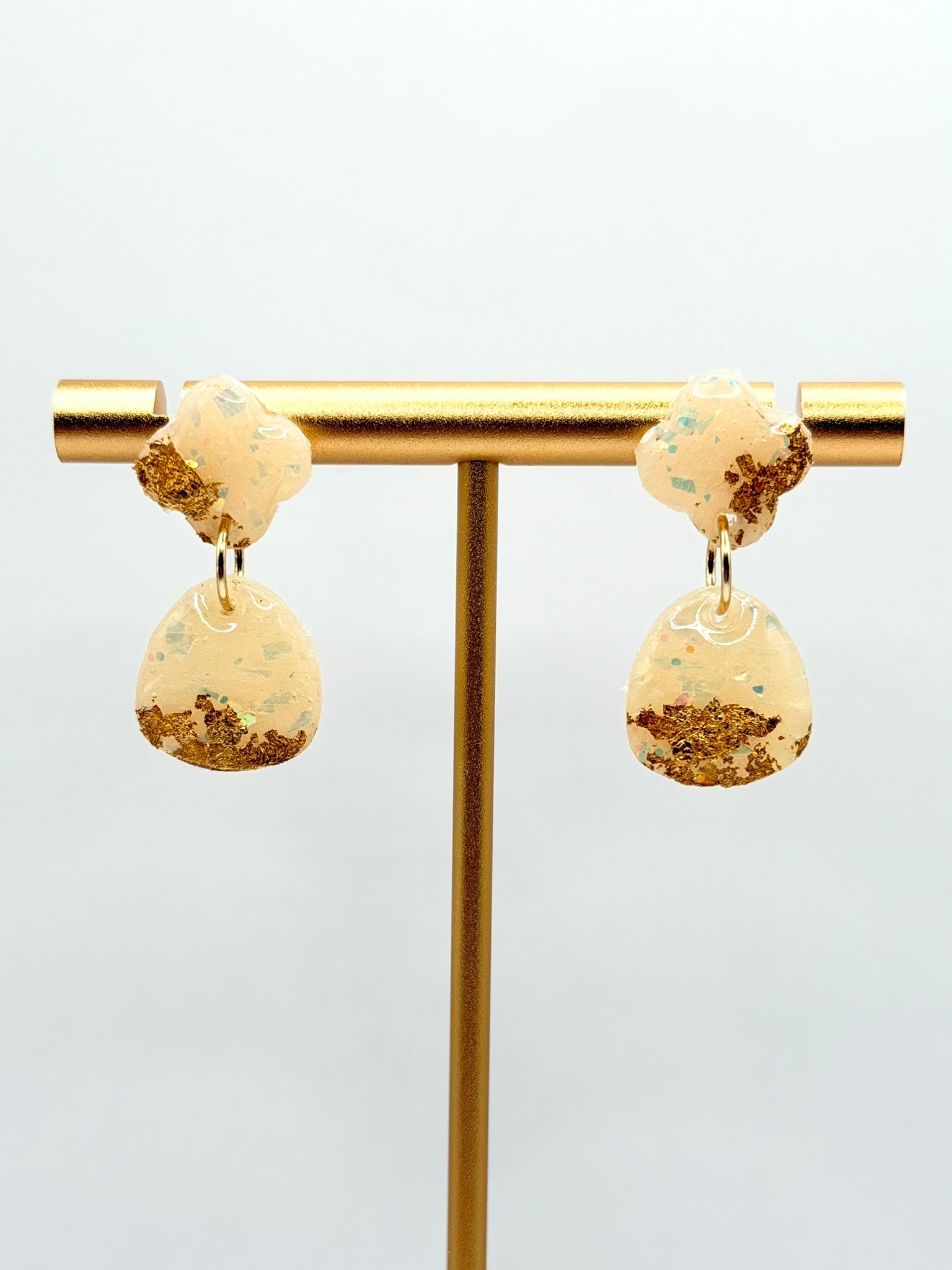 Opal Stardust Dangle Stud