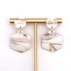 Aurora Blush Marble Layered Drops