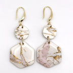 Aurora Blush Marble Layered Drops