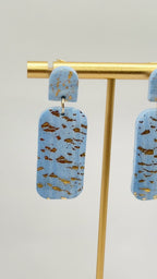 Celestial Blue Dangle Studs