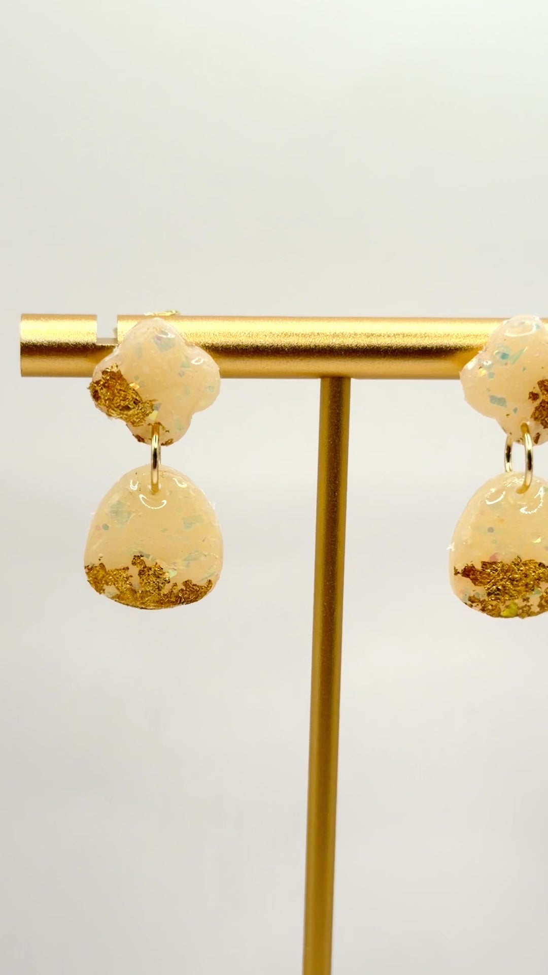 Opal Stardust Dangle Stud